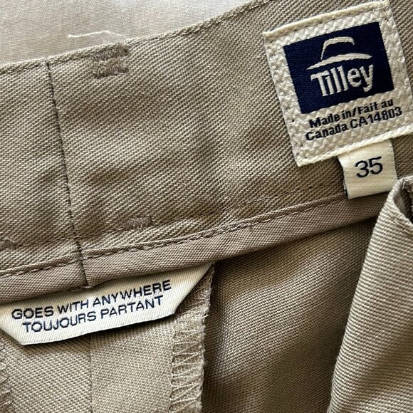 Tilley Men's Untility Shorts - Size 35 - Cotton Blend - Picture 8 of 11